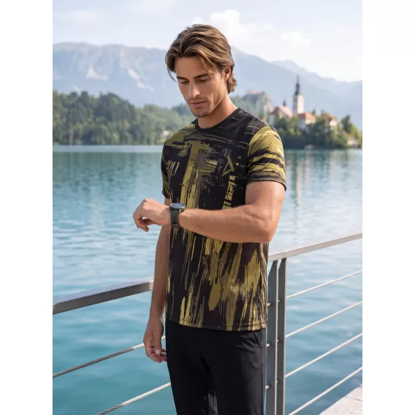  Pánské funkční triko premium ALTISPORT VOJ/ALM010TR01 ČERNÁ/ARMY 