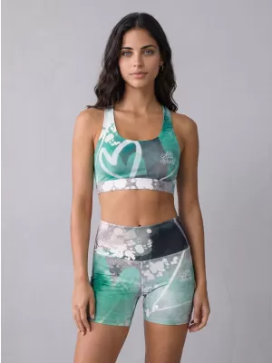 Női rövid prémium leggings ALTISPORT VOJ/ALW017LEG03 TÜRKIZ