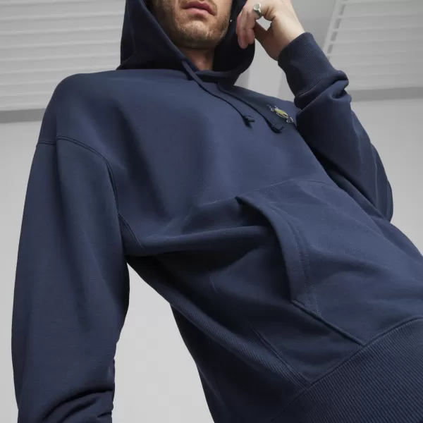  Férfi pulóver PUMA DOWNTOWN GRAPHIC HOODIE 624361-14 KÉK 