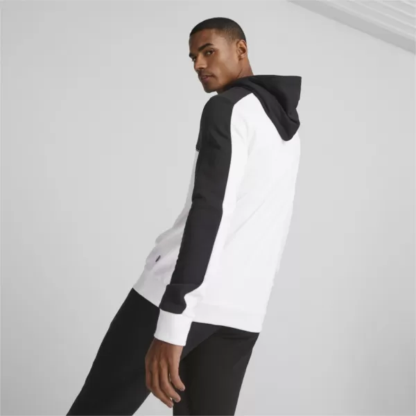  Férfi pulóver PUMA ESS BLOCK X TAPE HOODIE 675173-01 FEKETE 