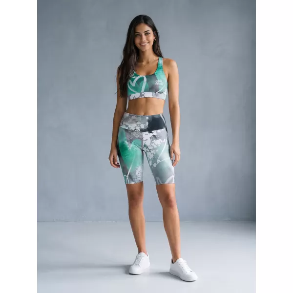  Dámské legíny nad kolena premium ALTISPORT VOJ/ALW017LEG02 TYRKYSOVÁ 