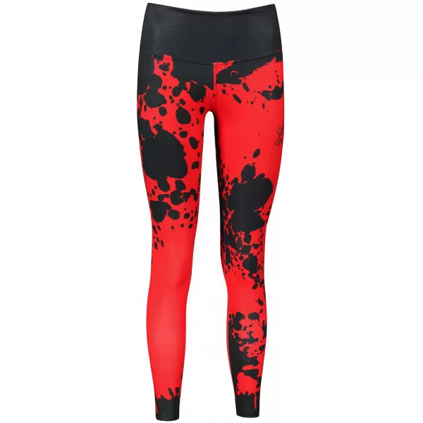  Női hosszú prémium leggings ALTISPORT VOJ/ALW012LEG01 FEKETE PIROS 