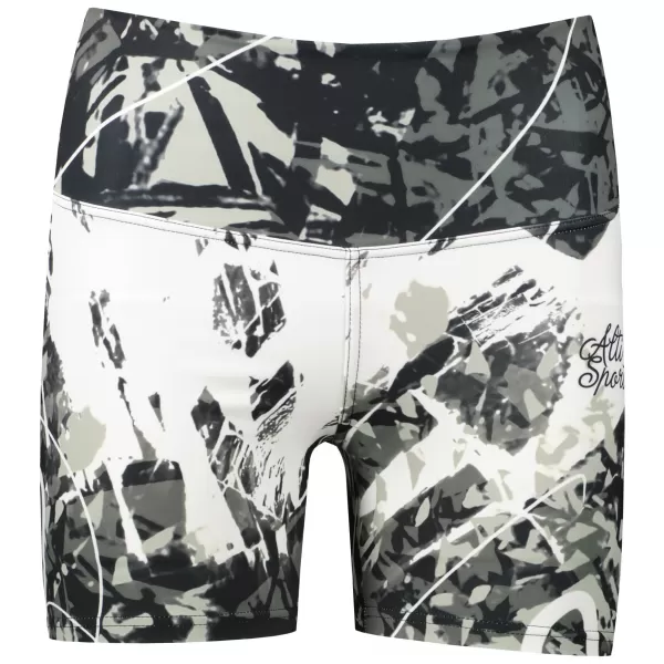  Női rövid prémium leggings ALTISPORT VOJ/ALW018LEG03 FEKETE ÉS FEHÉR 