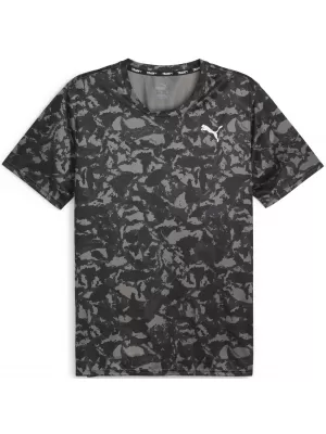 Férfi póló PUMA TRAIN FAV AOP TEE 525169-01 FEKETE