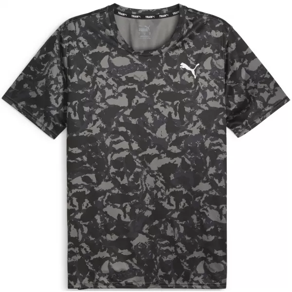  Férfi póló PUMA TRAIN FAV AOP TEE 525169-01 FEKETE 