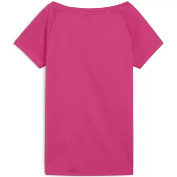  Női póló PUMA TRAIN FAV JERSEY CAT TEE 522420-48 RÓZSASZÍN 