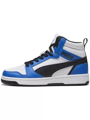 Gyerekcipők PUMA REBOUND V6 MID JR 393831-06 FEHÉR