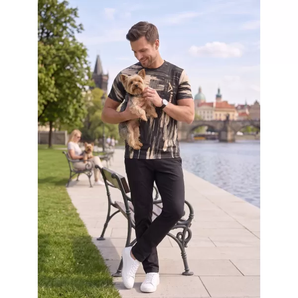  Pánské funkční triko premium ALTISPORT VOJ/ALM010TR01 ČERNOHNĚDÁ 