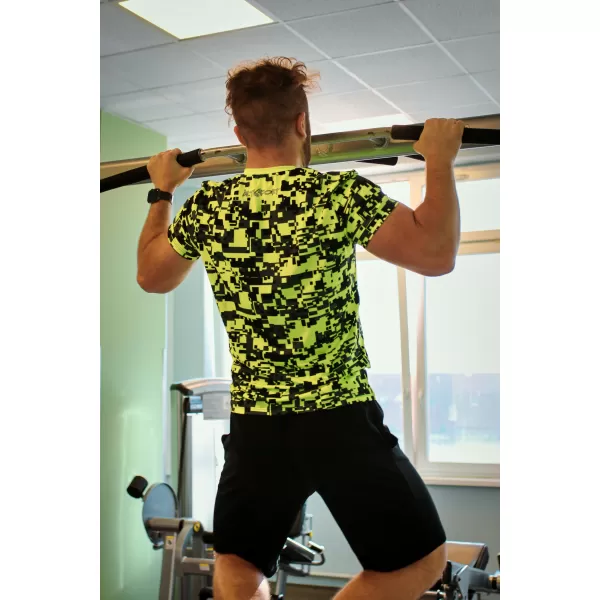  Prémium plusz funkcionális férfi póló ALTISPORT VOJ/ALM011TR02 NEON/SÁRGA 