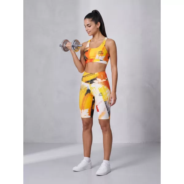  Dámské legíny nad kolena premium ALTISPORT VOJ/ALW019LEG02 ORANŽOVÁ 