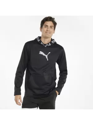 Férfi pulóver PUMA TRAIN PWR FLEECE HOODIE 520893-01 FEKETE