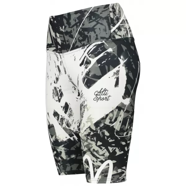  Dámské legíny nad kolena premium ALTISPORT VOJ/ALW018LEG02 ČERNOBÍLÁ 
