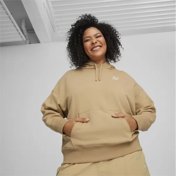  Női pulóver PUMA BETTER RELAXED HOODIE 624227-83 BÉZS 