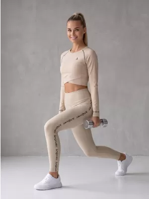 Női hosszú prémium leggings ALTISPORT VOJ/ALW021LEG01 BARNA