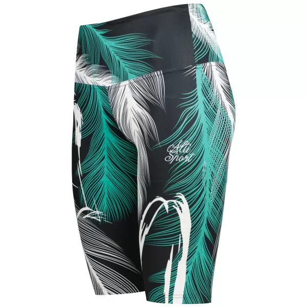  Térd feletti női leggings prémium ALTISPORT VOJ/ALW001LEG02 FEKETE/TÜRKIZ 