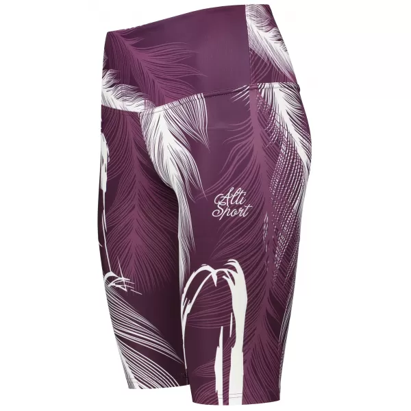  Térd feletti női leggings prémium ALTISPORT VOJ/ALW001LEG02 LILA/FEHÉR 