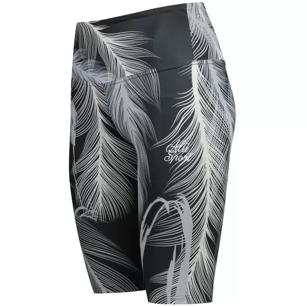  Térd feletti női leggings prémium ALTISPORT VOJ/ALW001LEG02 FEKETE/SZÜRKE 