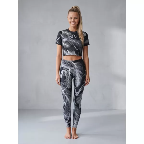  Női hosszú prémium leggings ALTISPORT VOJ/ALW001LEG01 FEKETE/SZÜRKE 