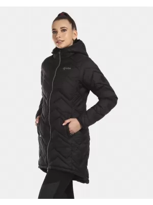 Hőszigetelt női kabát KILPI LEILA-W UL0130KI FEKETE