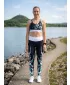 Női prémium sportmelltartó ALTISPORT VOJ/ALW022POD01 FEKETE/TÜRKIZ