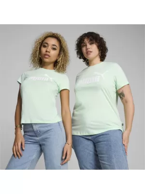 Női póló PUMA ESS LOGO TEE 586775-90 ZÖLD