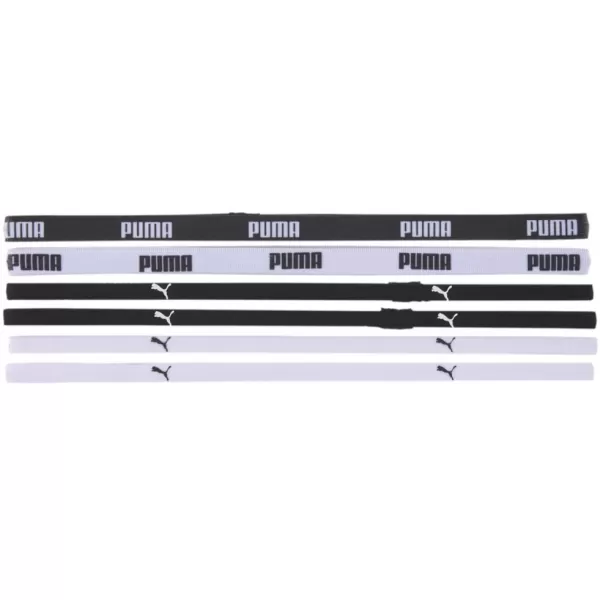  Női fejpánt PUMA AT SPORTBANDS (6PCS) 053452-09 FEKETE 