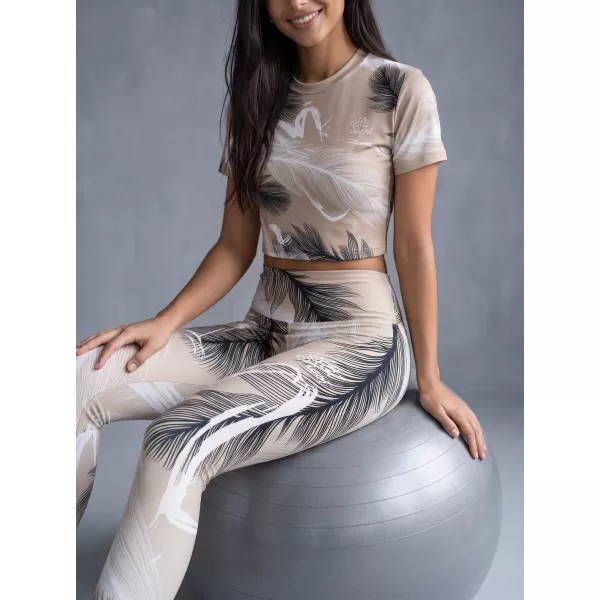  Női hosszú prémium leggings ALTISPORT VOJ/ALW001LEG01 BARNA 