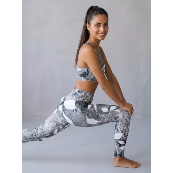  Női hosszú prémium leggings ALTISPORT VOJ/ALW020LEG01 FEKETE ÉS FEHÉR 