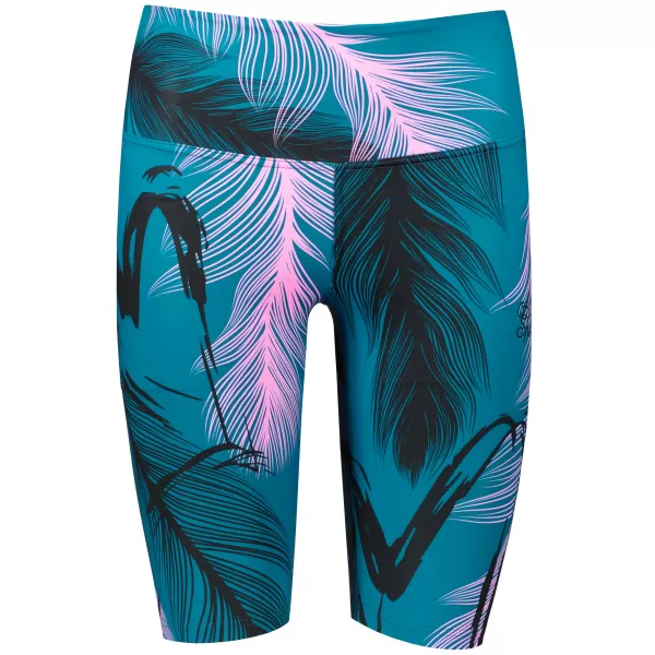  Térd feletti női leggings prémium ALTISPORT VOJ/ALW001LEG02 BENZINES/VILÁGOS RÓZSASZÍN 