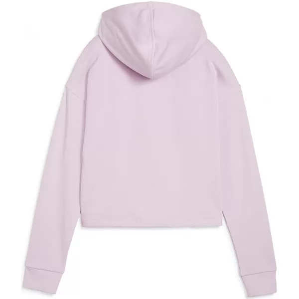  Női pulóver PUMA ESS CROPPED LOGO HOODIE TR 586870-60 RÓZSASZÍN 