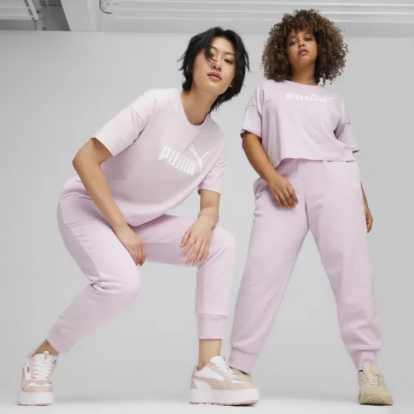  Női póló PUMA ESS CROPPED LOGO TEE 586866-60 LILA 