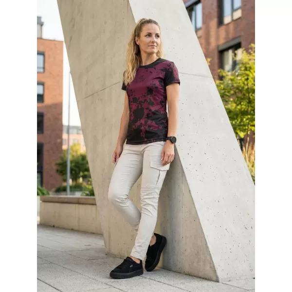  Prémium funkcionális női póló ALTISPORT VOJ/ALW012TR01 LILA/FEKETE 