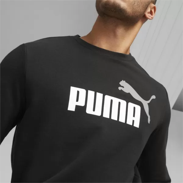  Férfi pulóver PUMA ESS+ 2 COL BIG LOGO CREW 586763-61 FEKETE 