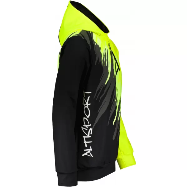  Férfi prémium funkcionális pulóver ALTISPORT VOJ/ALM006MI01 FEKETE ÉS SÁRGA 