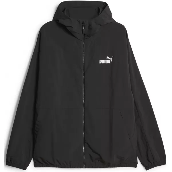  Férfi széldzseki PUMA HOODED WINDBREAKER 675387-01 FEKETE 
