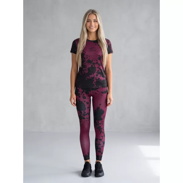  Női hosszú prémium leggings ALTISPORT VOJ/ALW012LEG01 LILA/FEKETE 