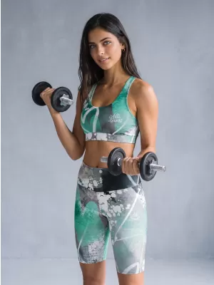 Női prémium sportmelltartó ALTISPORT VOJ/ALW017POD01 TÜRKIZ