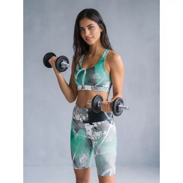  Női prémium sportmelltartó ALTISPORT VOJ/ALW017POD01 TÜRKIZ 
