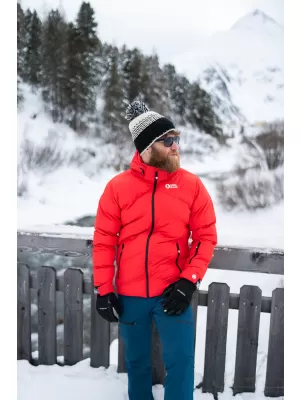 Férfi téli kabát NORDBLANC BRILLIANCY NBWJM7926 PIROS