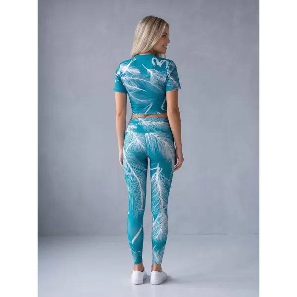  Női hosszú prémium leggings ALTISPORT VOJ/ALW001LEG01 SMARAGD 