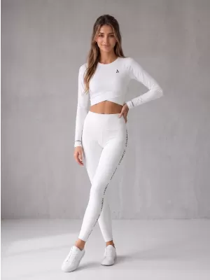 Női hosszú prémium leggings ALTISPORT VOJ/ALW021LEG01 FEHÉR