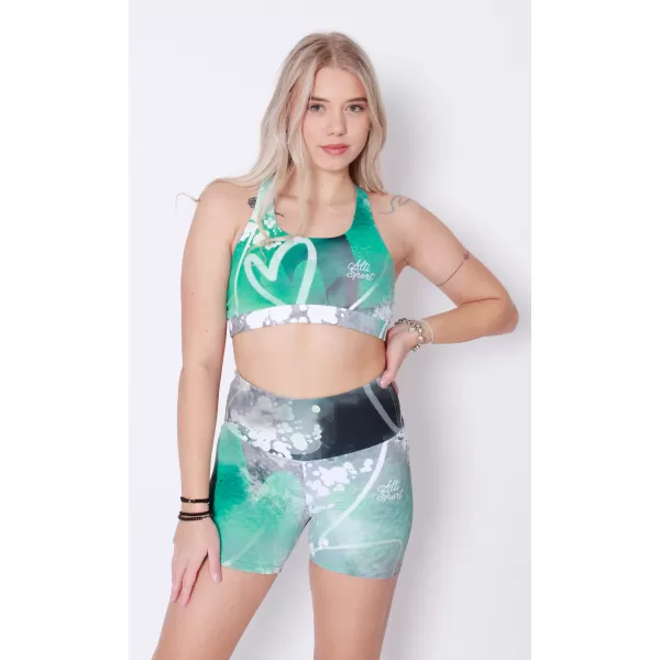 Női prémium sportmelltartó ALTISPORT VOJ/ALW017POD01 TÜRKIZ 