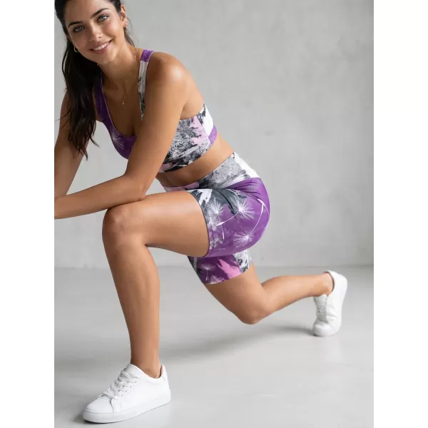  Női rövid prémium leggings ALTISPORT VOJ/ALW016LEG03 LILA 