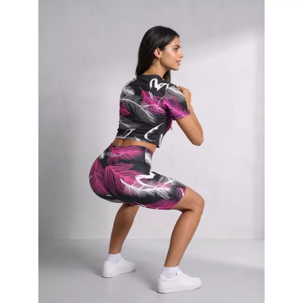  Térd feletti női leggings prémium ALTISPORT VOJ/ALW001LEG02 FEKETE/RÓZSASZÍN 