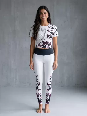Női hosszú prémium leggings ALTISPORT VOJ/ALW022LEG01 FEHÉR