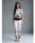 Női hosszú prémium leggings ALTISPORT VOJ/ALW022LEG01 FEHÉR