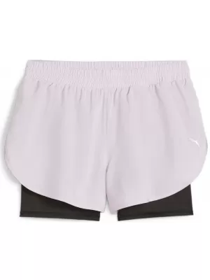 Női rövidnadrág PUMA RUN FAV WOVEN 2IN1 SHORT W 523181-60 FEKETE