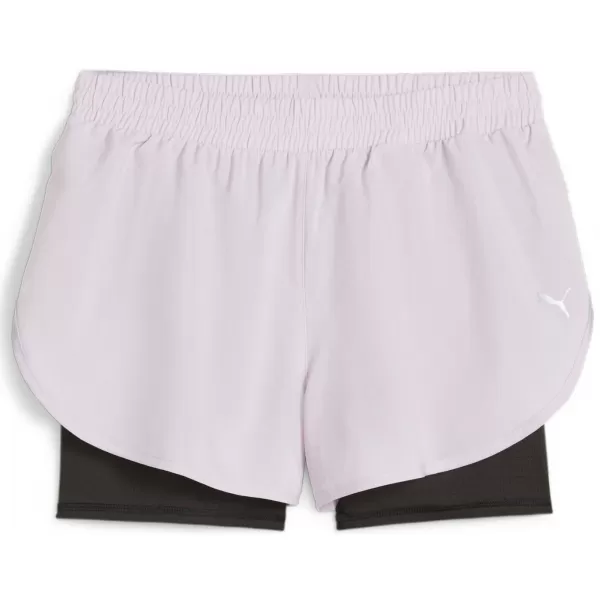  Női rövidnadrág PUMA RUN FAV WOVEN 2IN1 SHORT W 523181-60 FEKETE 