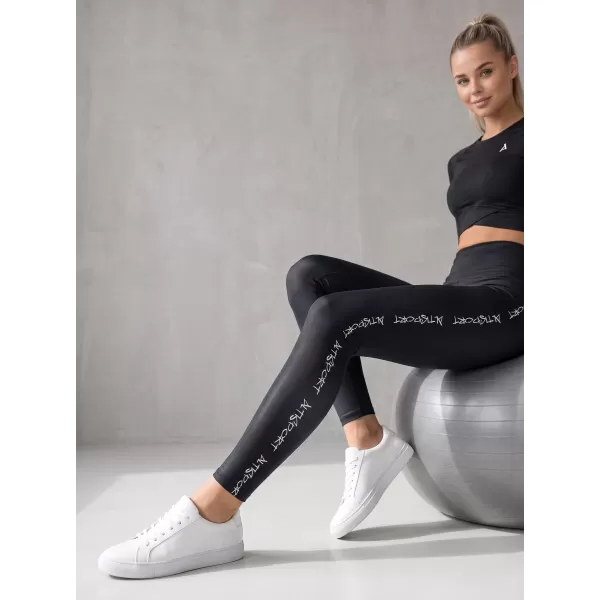  Női hosszú prémium leggings ALTISPORT VOJ/ALW021LEG01 FEKETE 