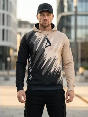 Férfi prémium funkcionális pulóver ALTISPORT VOJ/ALM006MI01 FEKETE BARNA